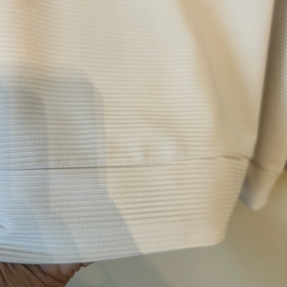 Cable & Gauge Women's Cream Ribbed Blouse - Picture 6 of 14